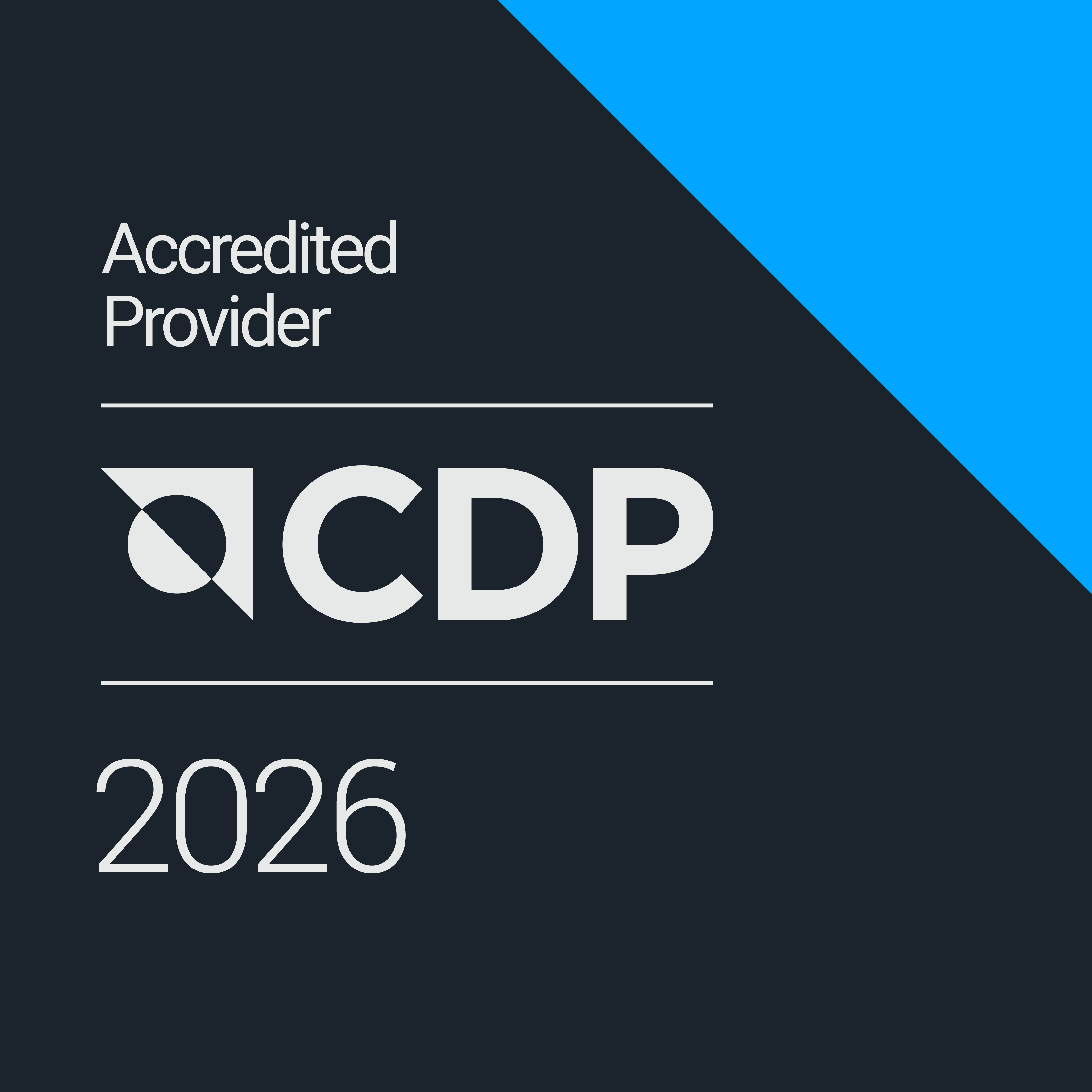 CDP ACCREDITED PROVIDER 2023